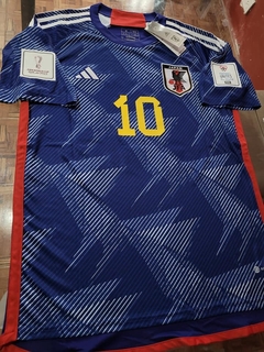 Camiseta Adidas Japon Titular Minamino 10 2022 2023 Qatar - Roda Indumentaria
