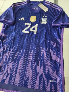 Camiseta adidas Argentina HeatRdy 3 Estrellas Suplente Violeta Enzo Fernandez 24 Parche Campeon 2022 2023 Match - comprar online