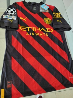 Camiseta Puma Manchester City Authentic Suplente Negra Julian Alvarez 19 2022 2023 UCL Match en internet