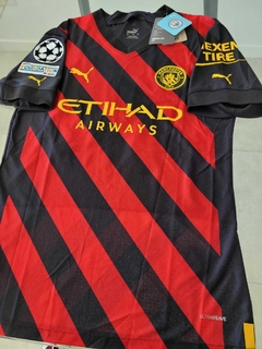 Camiseta Puma Manchester City Authentic Suplente Negra Julian Alvarez 19 2022 2023 UCL Match - comprar online