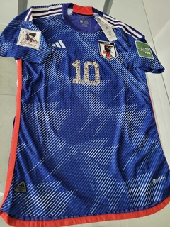 Camiseta adidas Japon HeatRdy Titular Letras Japonesas Atom 10 2022 2023 Match - Roda Indumentaria