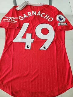 Camiseta Adidas Manchester United HeatRdy Titular Garnacho 49 2022 2023 Match