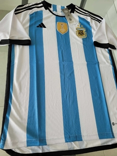 Camiseta adidas Argentina Titular 2022 2023 3 Estrellas Parche Campeon Qatar en internet