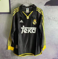 Camiseta Adidas Real Madrid Manga Larga Retro Negra Redondo 1998 1999 - comprar online