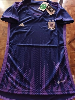 Camiseta adidas Argentina Mujer Suplente Violeta 2022 2023 Qatar Dama