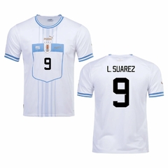 Camiseta Puma Uruguay Blanca Suarez #9 2022 2023 Qatar