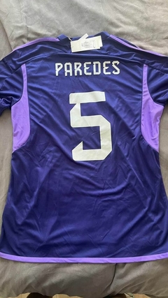 Camiseta adidas Argentina Suplente Violeta Paredes 5 2022 2023 Parches Qatar