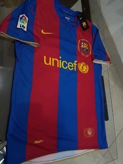 Camiseta Nike Retro FC Barcelona titular 2007 2008 #Messi - Roda Indumentaria