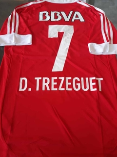 Camiseta adidas River Retro Roja Trezeguet #7 2012 2013