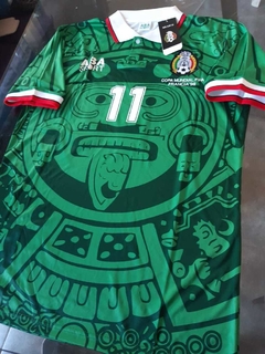 Camiseta Mexico Retro Titular Blanco #11 1998 en internet