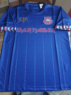 Camiseta West Ham Retro Azul Iron Maiden 11 2020 2021