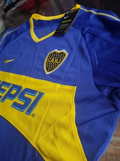 Camiseta Nike Boca Retro Titular 2003 #11 Tevez - tienda online