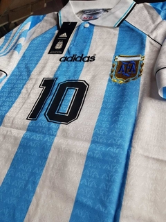 Camiseta Adidas Argentina Retro Titular 1997 #10 Ortega - tienda online