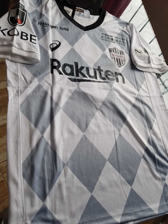 Camiseta Asics Vissel Kobe Blanca A. Iniesta #8 2019 2020 - Roda Indumentaria