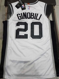 Camiseta Nike San Antonio Spurs Retro Blanca Ginobili #20 - comprar online