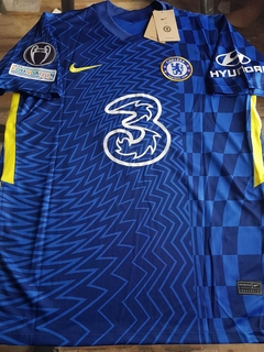 Camiseta Nike Chelsea Titular Lukaku #9 2021 2022 UCL - Roda Indumentaria