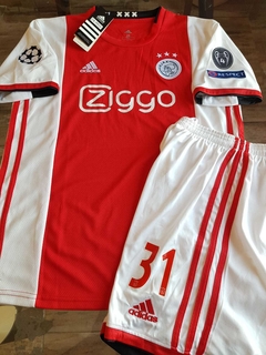 Imagen de Kit Niño Camiseta + Short adidas Ajax Titular Tagliafico #31 2019 2020 UCL
