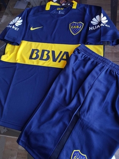 Kit Niños Camiseta + Short Boca Titular 2017 2018 - Roda Indumentaria