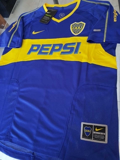 Camiseta Nike Boca Retro Titular 2003 #11 Tevez en internet