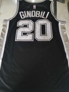 Camiseta Nike San Antonio Spurs MATCH Negra Ginobili 20 - Roda Indumentaria