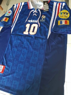 Camiseta adidas Retro Francia Titular 1996 #10 Zidane - Roda Indumentaria