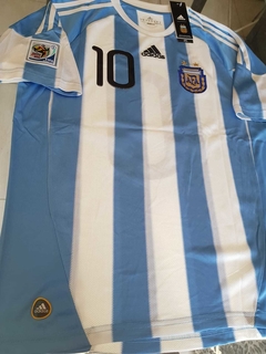 Camiseta adidas Argentina Retro Titular 2010 Messi 10 - Roda Indumentaria