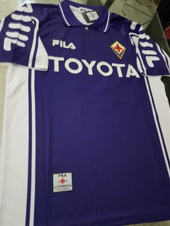 Camiseta Fila Fiorentina Titular (Toyota) Batistuta 9 1999 2000 - Roda Indumentaria