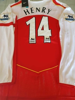 Camiseta Nike Arsenal Manga Larga Retro Henry 14 Titular 2004 2005