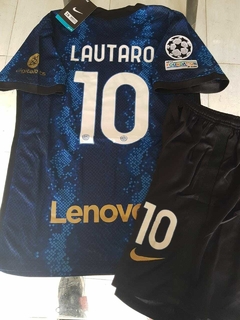 Kit Niño Camiseta + Short Nike Inter Lautaro 10 2021 2022