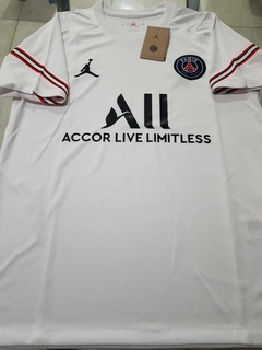 Camiseta Nike Jordan PSG Entrenamiento Blanca 2021 2022