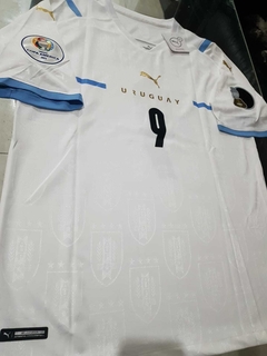 Camiseta Puma Uruguay Suplente Blanca #9 Suarez 2021 2022 - Roda Indumentaria