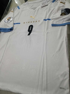 Camiseta Puma Uruguay Suplente Blanca #9 Suarez 2021 2022 en internet
