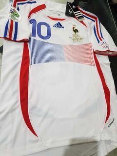 Camiseta adidas Retro Francia Suplente Blanca 2006 Zidane #10 - Roda Indumentaria