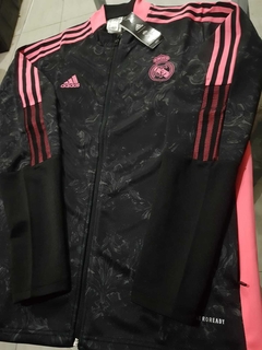 Campera Adidas Real Madrid Negra y Rosa 2021 No Conjunto - comprar online