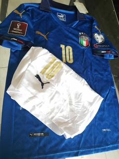 Kit Niño Camiseta + Short Puma Italia Titular Insigne 10 2021 2022 en internet