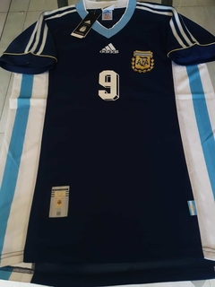 Camiseta adidas Retro Argentina Suplente Azul 1998 Batistuta 9 - comprar online