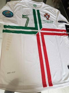 Camiseta Nike Portugal Retro Blanca #7 Ronaldo 2012 - Roda Indumentaria