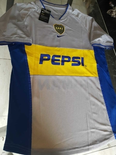 Camiseta Nike Boca Retro Suplente Gris 2002 #10 Juan Roman Riquelme - Roda Indumentaria