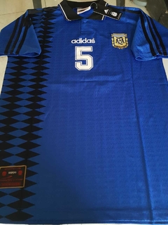 Camiseta adidas Argentina Retro Azul Redondo #5 1994 - comprar online