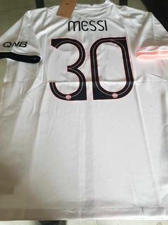 Camiseta Nike Jordan PSG Suplente Blanca 2021 2022 #10 Messi