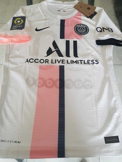 Camiseta Nike PSG Vaporknit Suplente Blanca Messi 30 2021 2022 Match Parches Ligue 1 - comprar online