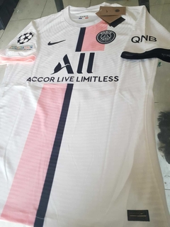 Camiseta Nike PSG Vaporknit Suplente Blanca Messi 30 2021 2022 Match UCL en internet