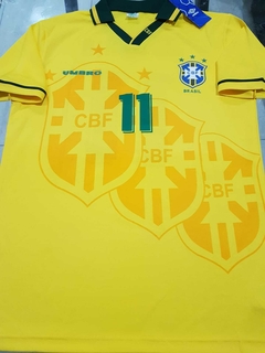 Camiseta Retro Brasil Titular Romario 1994 - comprar online