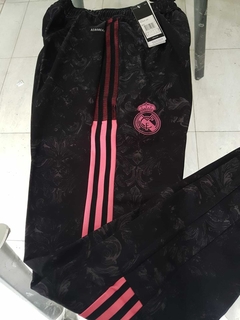 Pantalon Adidas Chupin Real Madrid Negro Rosa 2021
