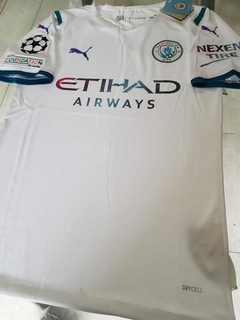 Camiseta Puma Manchester City Authentic Suplente Blanca Jack Grealish 10 2021 2022 Match - Roda Indumentaria
