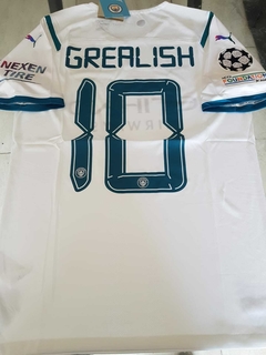 Camiseta Puma Manchester City Authentic Suplente Blanca Jack Grealish 10 2021 2022 Match