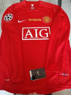 Camiseta Nike Manchester United Retro Manga Larga Titular 2008 Ronaldo 7 UCL Final - comprar online