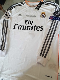 Camiseta adidas Real Madrid Retro Manga Larga Titular 2013 2014 UCL FINAL ronaldo en internet