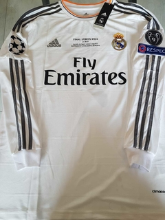 Camiseta adidas Real Madrid Retro Manga Larga Titular 2013 2014 UCL FINAL ronaldo - comprar online