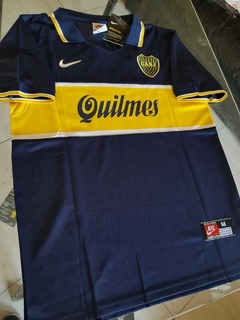 Camiseta Nike Boca Retro Roman Riquelme #8 1997 - Roda Indumentaria